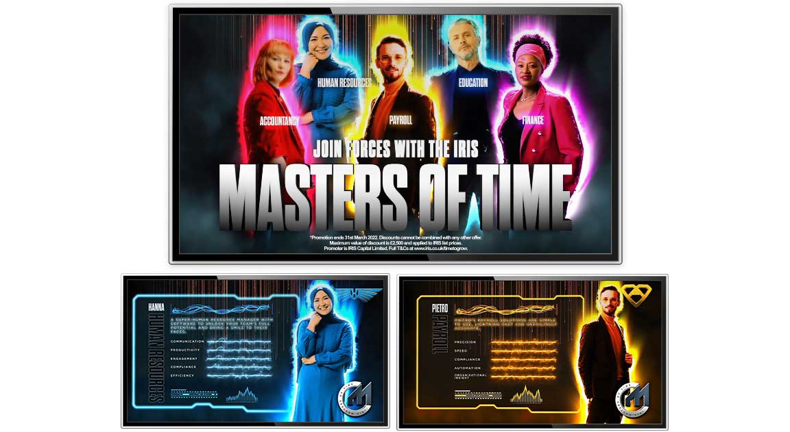 IRIS Masters of Time lead generation campaign