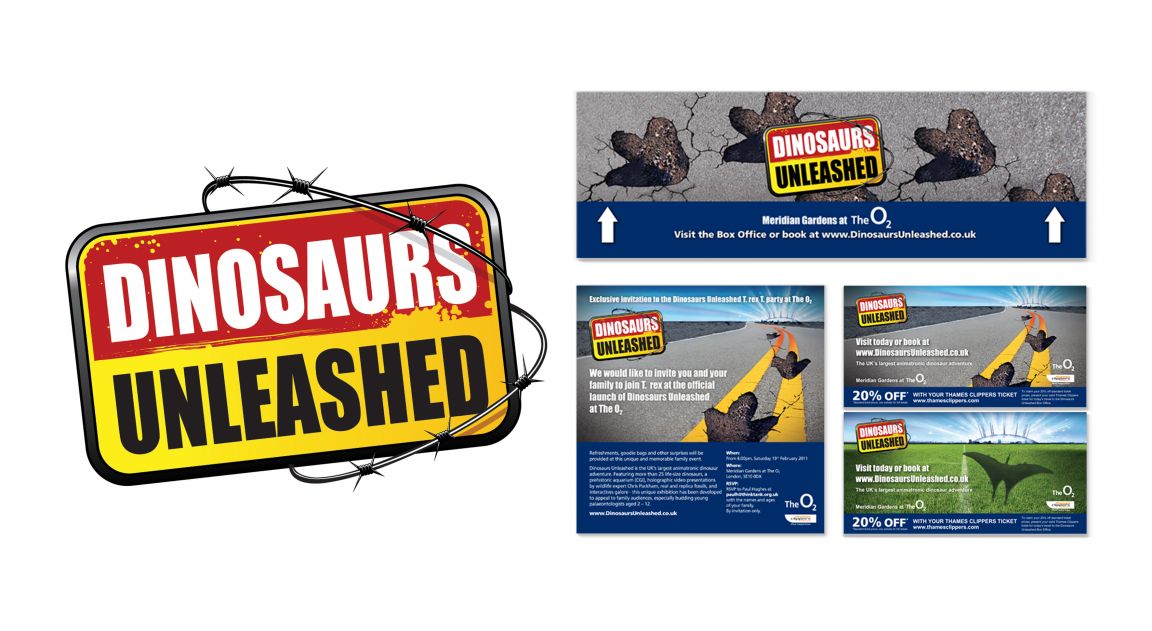 Web Banners for Dinosaurs Unleashed Event