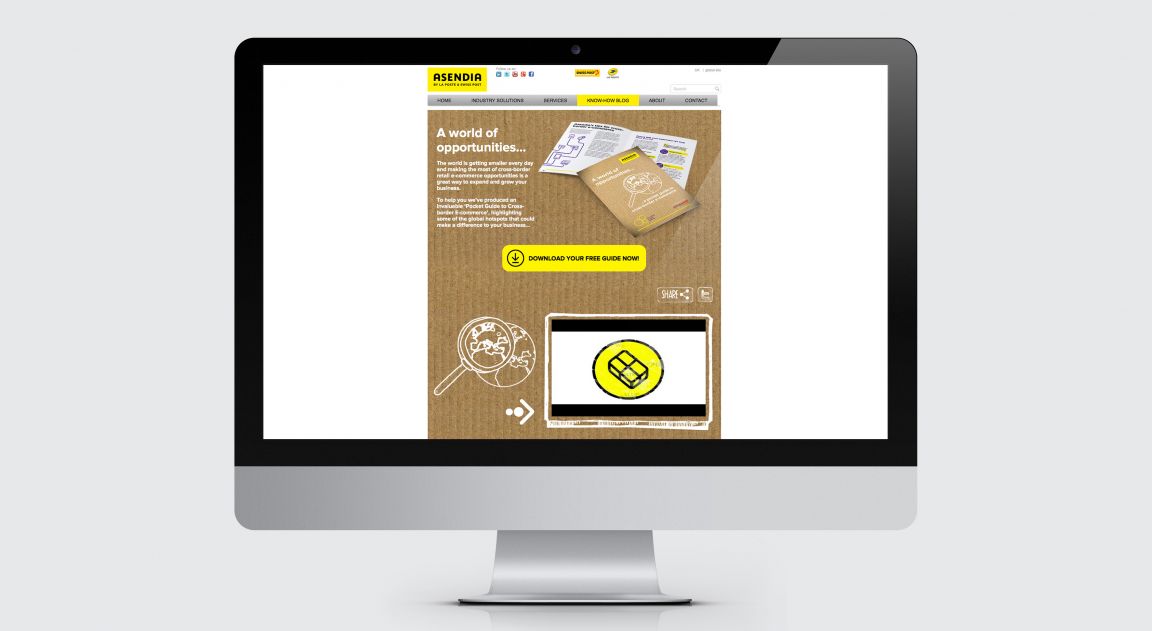Asendia e-commerce campaign microsite