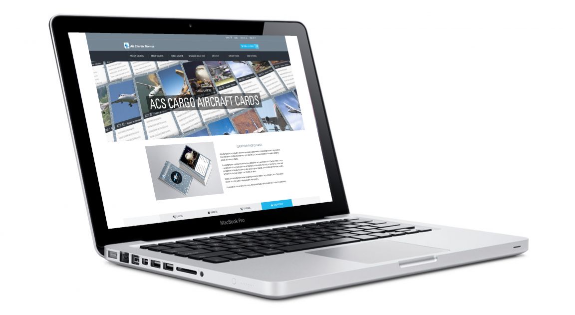 Air Charter Service landing page